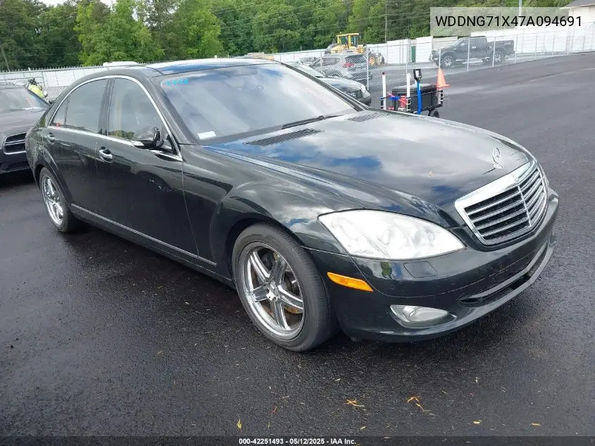 2007 Mercedes-Benz S 550 VIN: WDDNG71X47A094691 Lot: 42251493