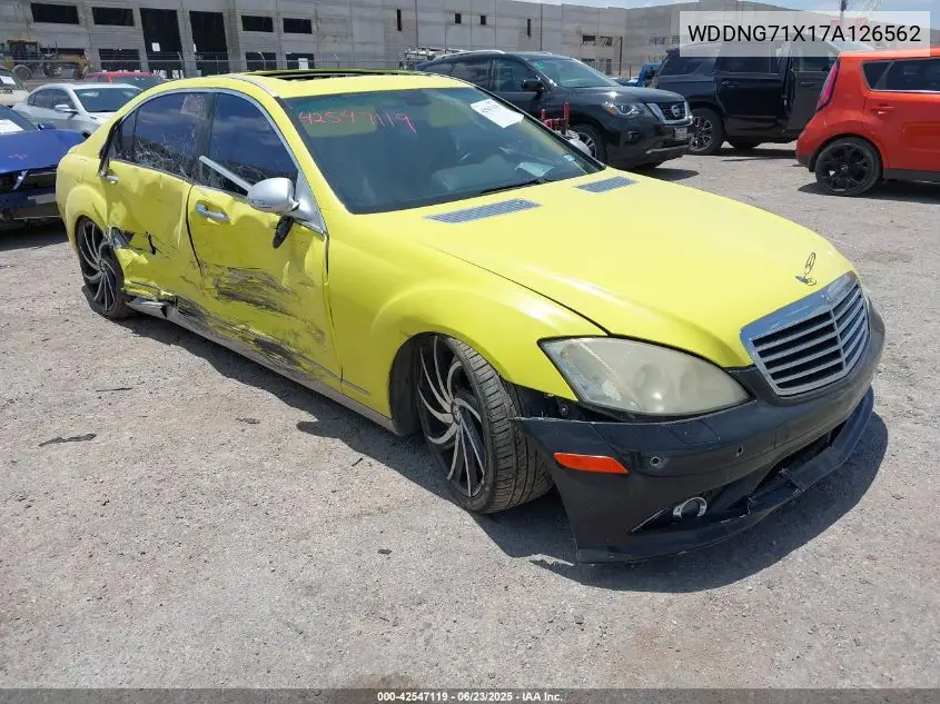 2007 Mercedes-Benz S 550 VIN: WDDNG71X17A126562 Lot: 42547119