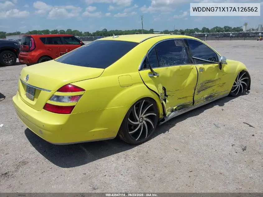 2007 Mercedes-Benz S 550 VIN: WDDNG71X17A126562 Lot: 42547119