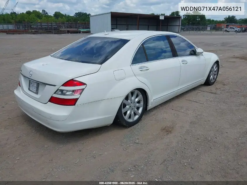 2007 Mercedes-Benz S 550 VIN: WDDNG71X47A056121 Lot: 42561900
