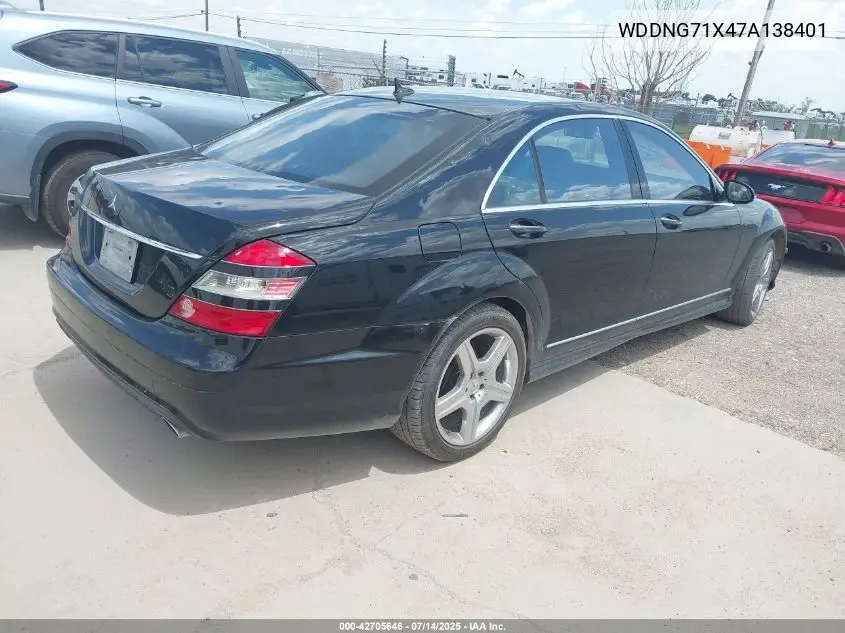 2007 Mercedes-Benz S 550 VIN: WDDNG71X47A138401 Lot: 42705646