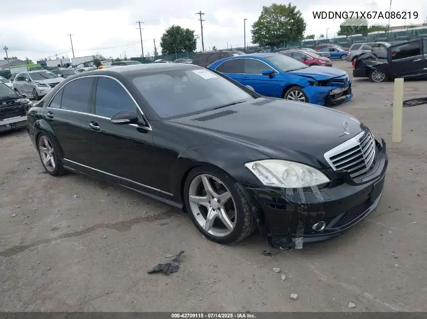2007 Mercedes-Benz S 550 VIN: WDDNG71X67A086219 Lot: 42709115
