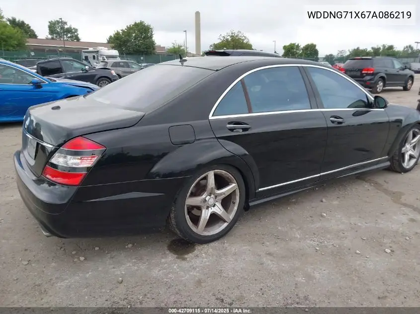 2007 Mercedes-Benz S 550 VIN: WDDNG71X67A086219 Lot: 42709115