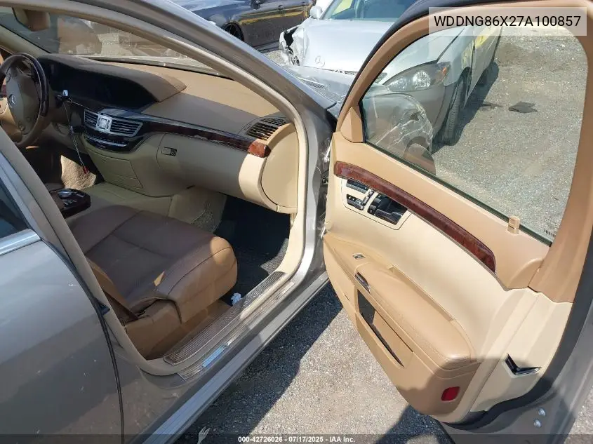2007 Mercedes-Benz S 550 4Matic VIN: WDDNG86X27A100857 Lot: 42726026