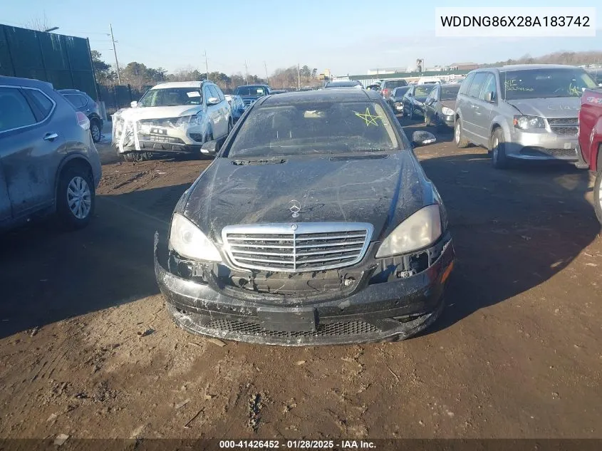 2008 Mercedes-Benz S 550 4Matic VIN: WDDNG86X28A183742 Lot: 41426452