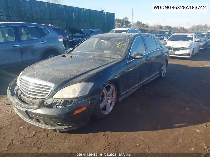 2008 Mercedes-Benz S 550 4Matic VIN: WDDNG86X28A183742 Lot: 41426452