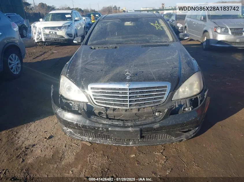 2008 Mercedes-Benz S 550 4Matic VIN: WDDNG86X28A183742 Lot: 41426452