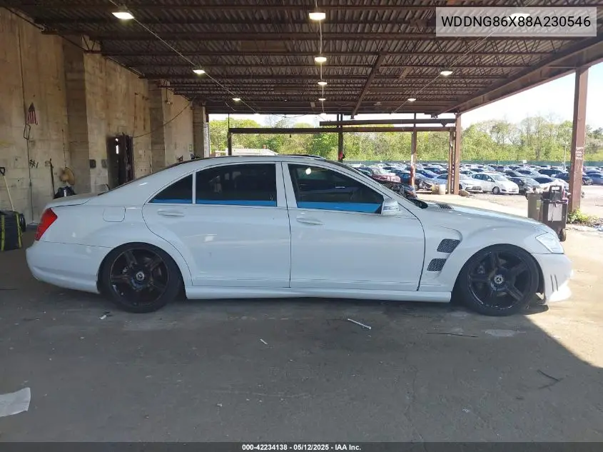 2008 Mercedes-Benz S 550 4Matic VIN: WDDNG86X88A230546 Lot: 42234138