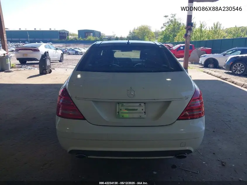 2008 Mercedes-Benz S 550 4Matic VIN: WDDNG86X88A230546 Lot: 42234138