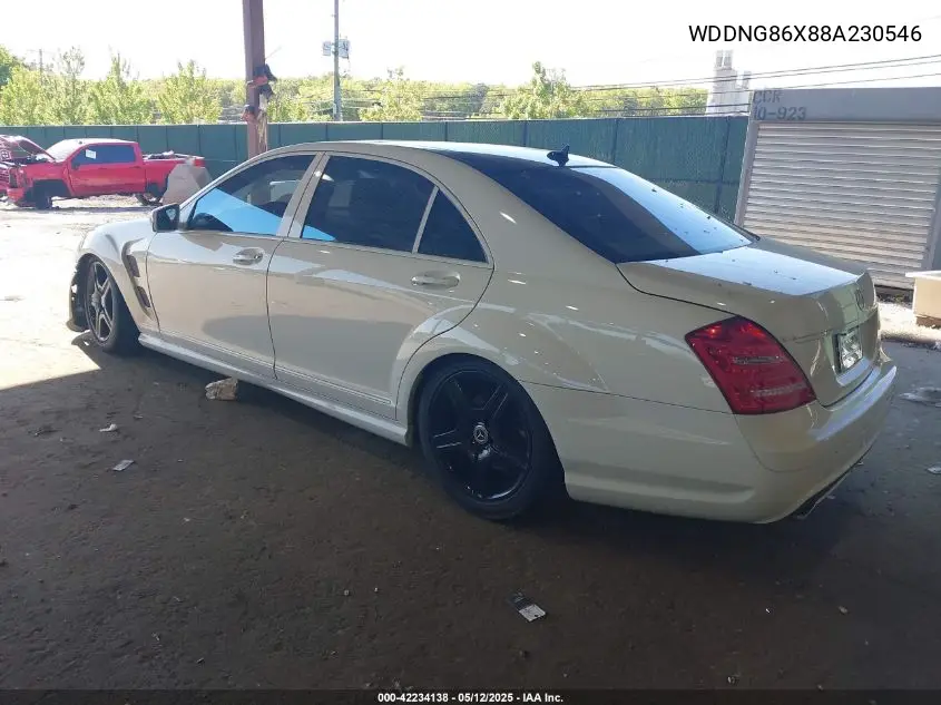 2008 Mercedes-Benz S 550 4Matic VIN: WDDNG86X88A230546 Lot: 42234138