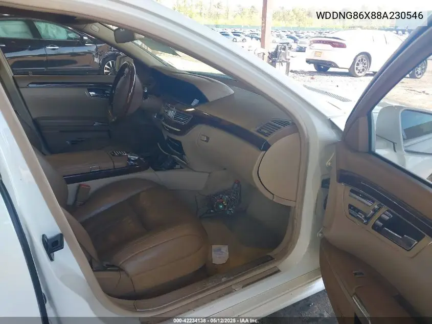 2008 Mercedes-Benz S 550 4Matic VIN: WDDNG86X88A230546 Lot: 42234138