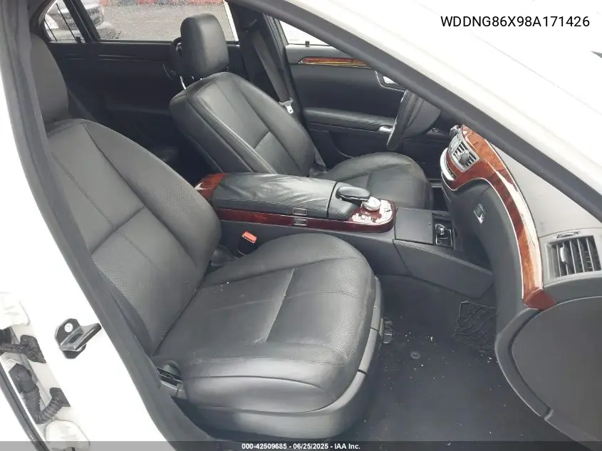 2008 Mercedes-Benz S 550 4Matic VIN: WDDNG86X98A171426 Lot: 42509685