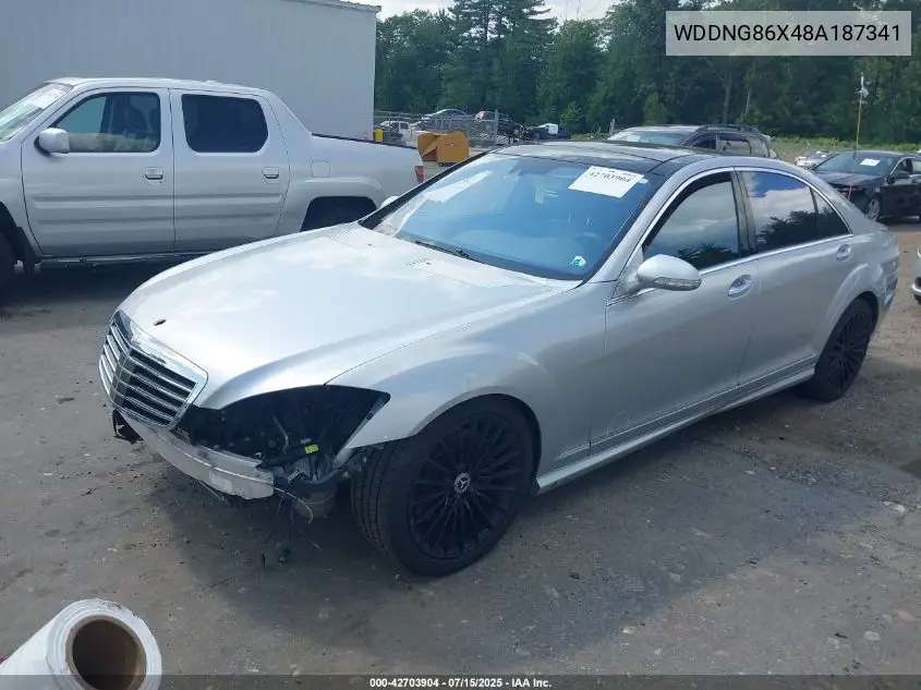 2008 Mercedes-Benz S 550 4Matic VIN: WDDNG86X48A187341 Lot: 42703904