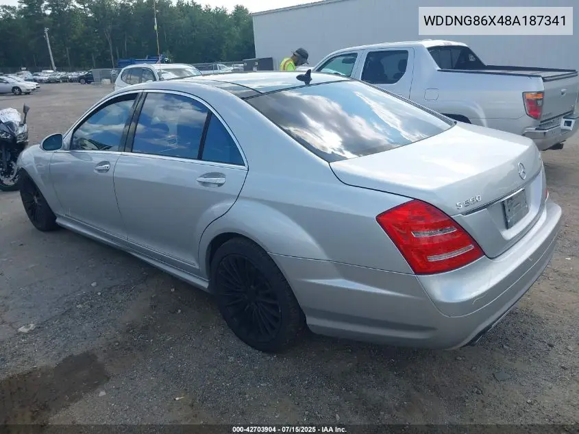 2008 Mercedes-Benz S 550 4Matic VIN: WDDNG86X48A187341 Lot: 42703904