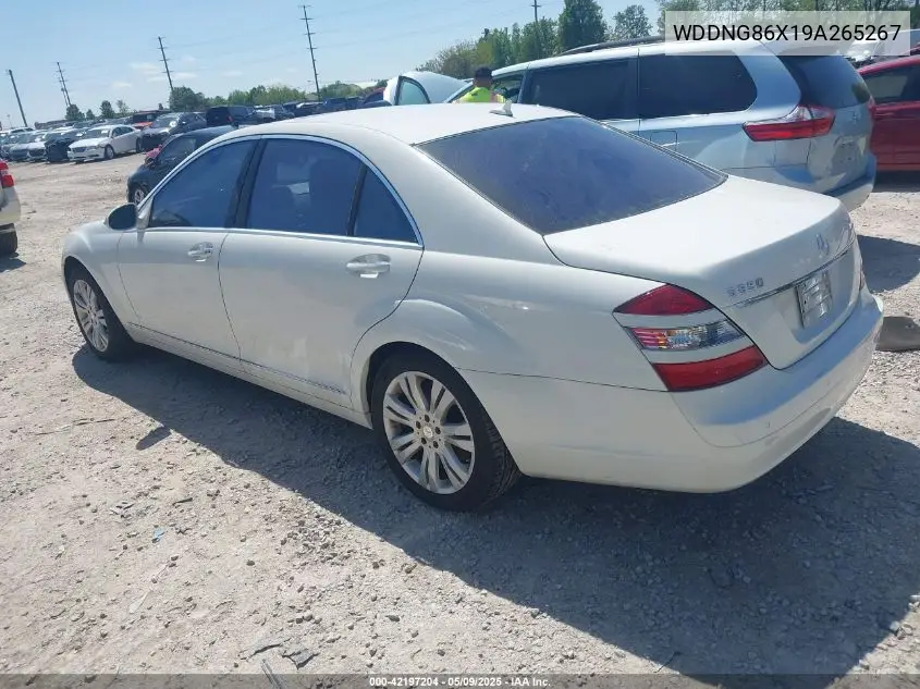 2009 Mercedes-Benz S 550 4Matic VIN: WDDNG86X19A265267 Lot: 42197204