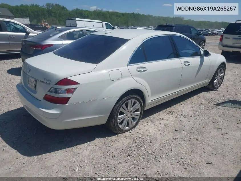 2009 Mercedes-Benz S 550 4Matic VIN: WDDNG86X19A265267 Lot: 42197204