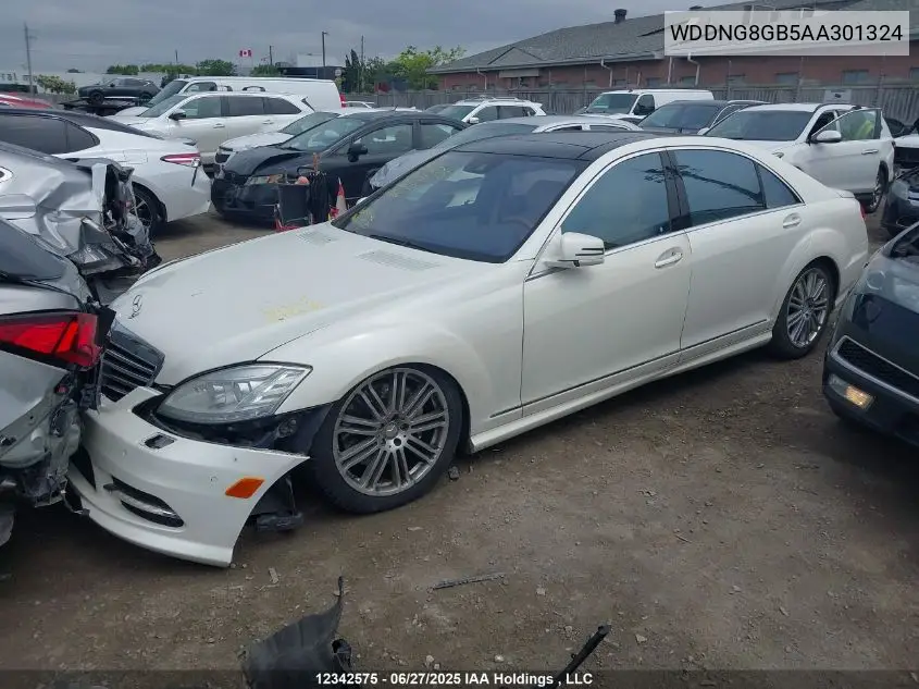 2010 Mercedes-Benz S 550 4Matic VIN: WDDNG8GB5AA301324 Lot: 12342575