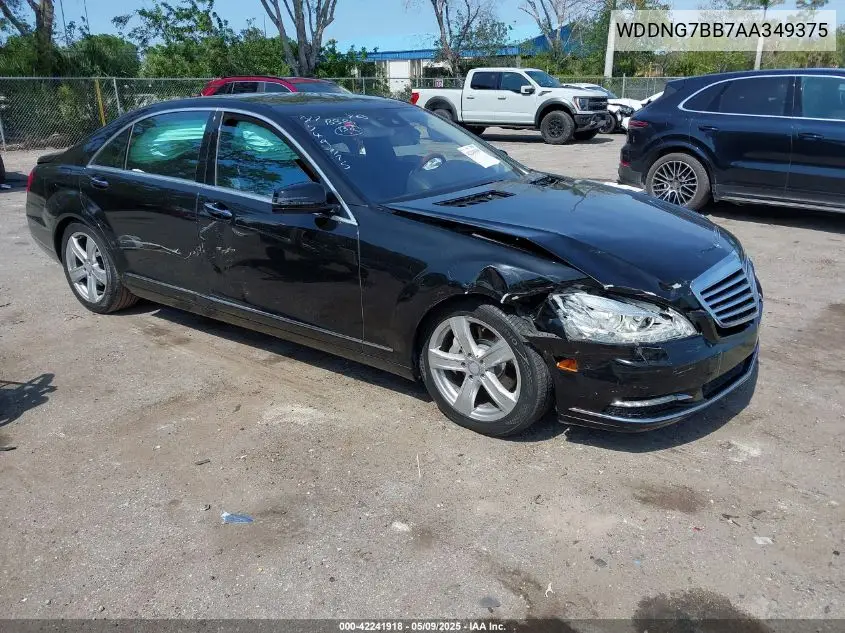 2010 Mercedes-Benz S 550 VIN: WDDNG7BB7AA349375 Lot: 42241918