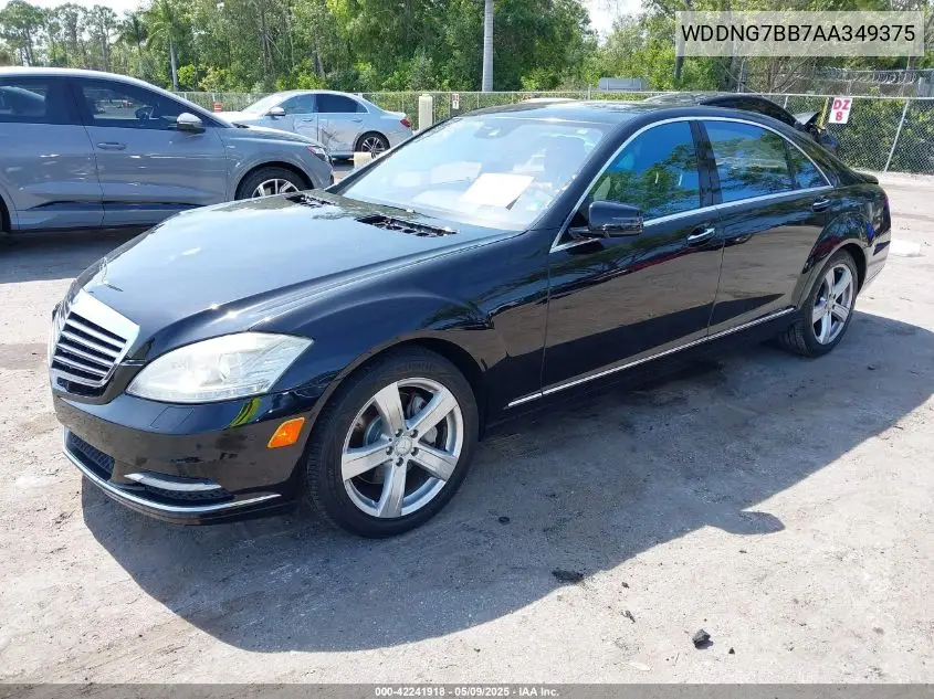 2010 Mercedes-Benz S 550 VIN: WDDNG7BB7AA349375 Lot: 42241918