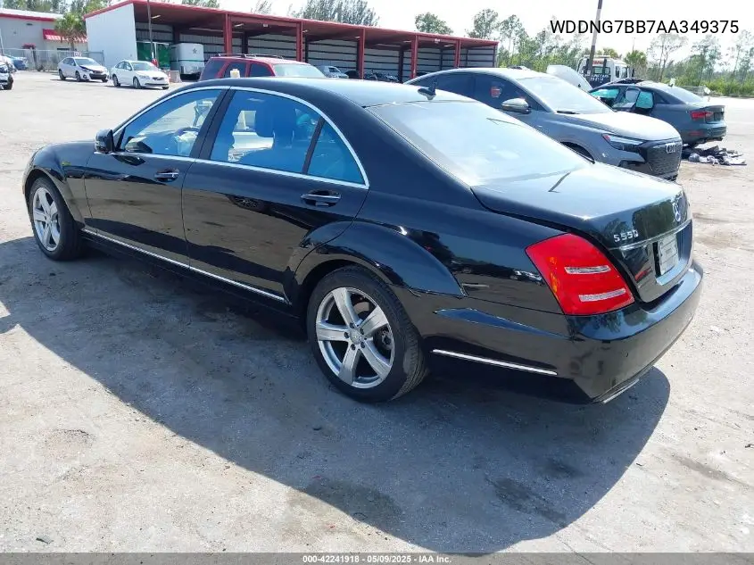 2010 Mercedes-Benz S 550 VIN: WDDNG7BB7AA349375 Lot: 42241918