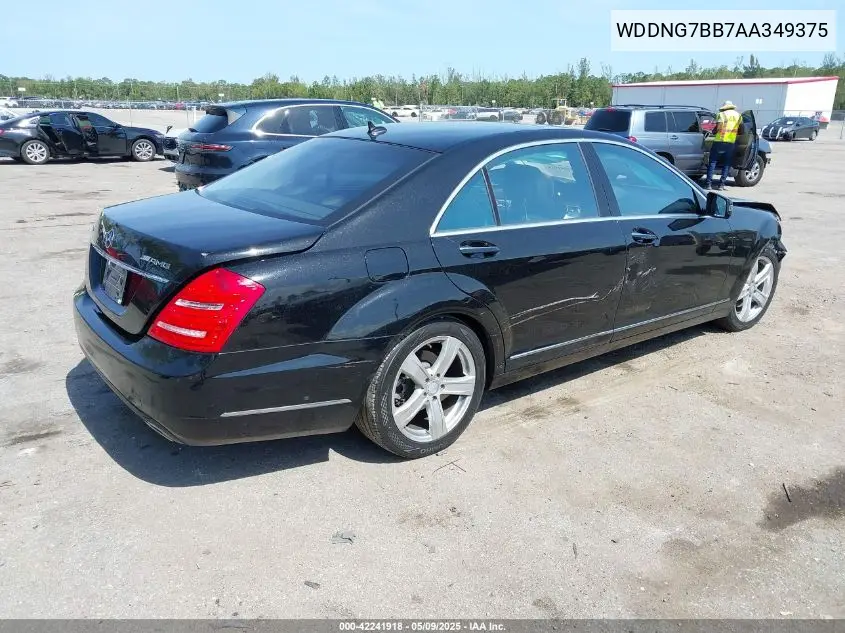 2010 Mercedes-Benz S 550 VIN: WDDNG7BB7AA349375 Lot: 42241918