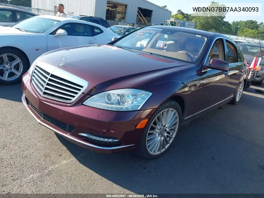 2010 Mercedes-Benz S 550 550 VIN: WDDNG7BB7AA340093 Lot: 42623557