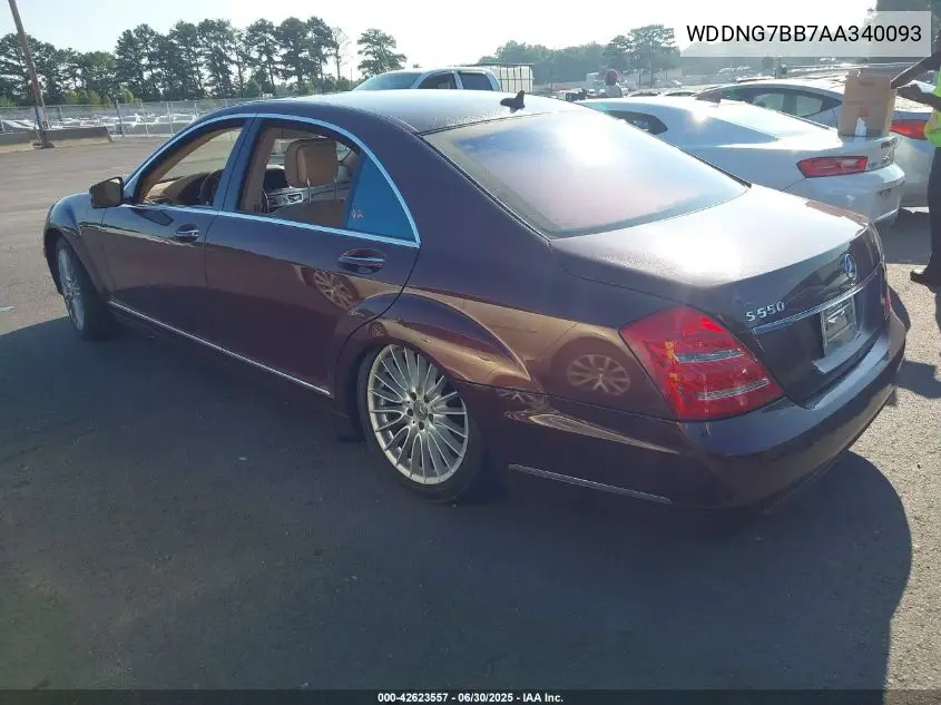 2010 Mercedes-Benz S 550 550 VIN: WDDNG7BB7AA340093 Lot: 42623557