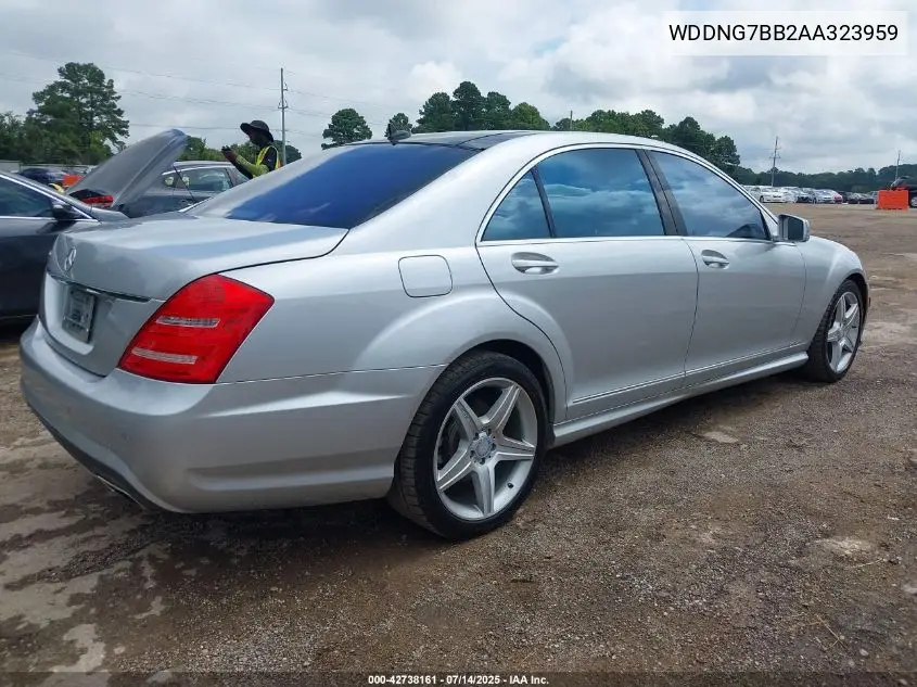 2010 Mercedes-Benz S 550 VIN: WDDNG7BB2AA323959 Lot: 42738161