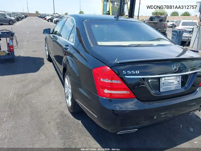 2010 Mercedes-Benz S 550 VIN: WDDNG7BB1AA312757 Lot: 42772439