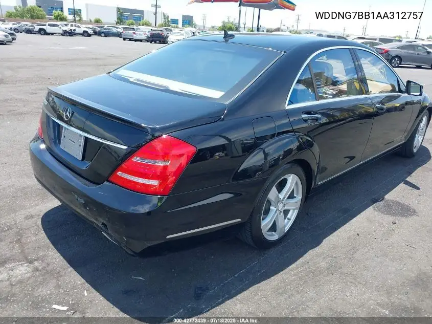 2010 Mercedes-Benz S 550 VIN: WDDNG7BB1AA312757 Lot: 42772439