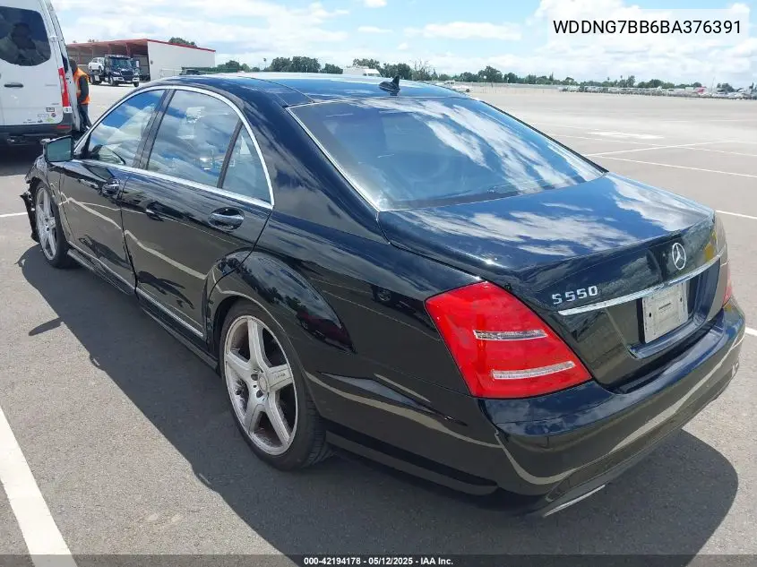 2011 Mercedes-Benz S 550 VIN: WDDNG7BB6BA376391 Lot: 42194178