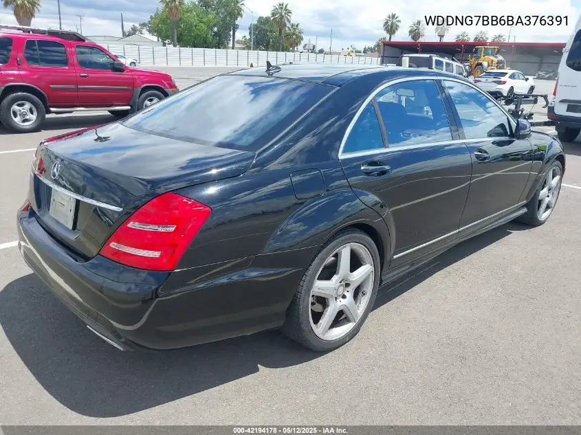 2011 Mercedes-Benz S 550 VIN: WDDNG7BB6BA376391 Lot: 42194178