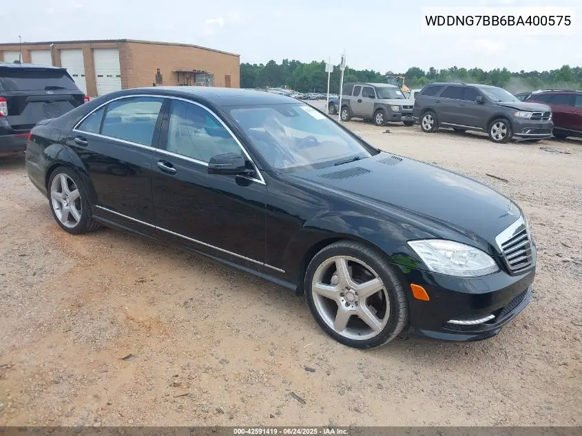 2011 Mercedes-Benz S 550 VIN: WDDNG7BB6BA400575 Lot: 42591419