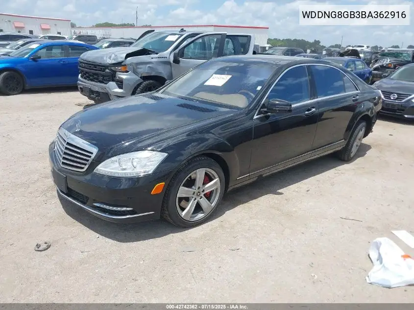 2011 Mercedes-Benz S 550 4Matic VIN: WDDNG8GB3BA362916 Lot: 42742362