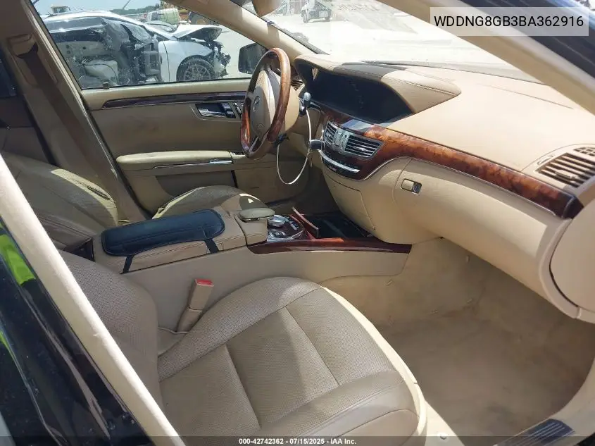 2011 Mercedes-Benz S 550 4Matic VIN: WDDNG8GB3BA362916 Lot: 42742362