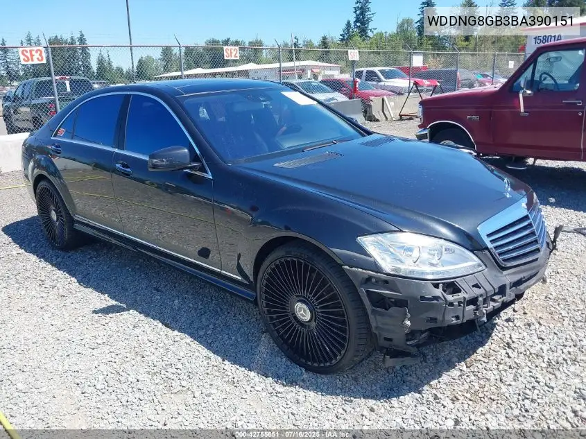 2011 Mercedes-Benz S 550 4Matic VIN: WDDNG8GB3BA390151 Lot: 42755651