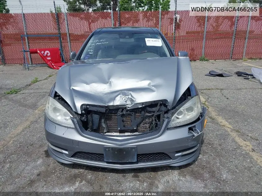 2012 Mercedes-Benz S 550 VIN: WDDNG7DB4CA466265 Lot: 41712052