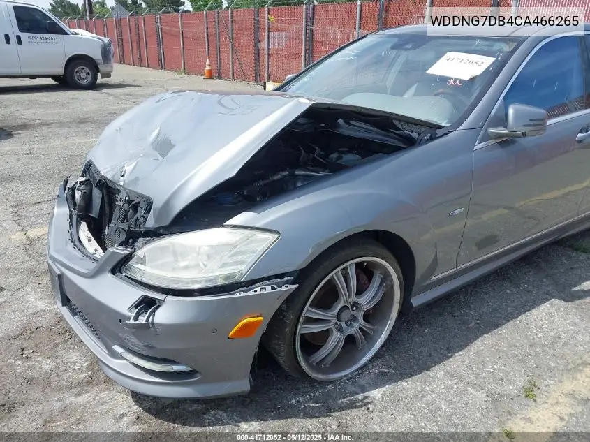 2012 Mercedes-Benz S 550 VIN: WDDNG7DB4CA466265 Lot: 41712052