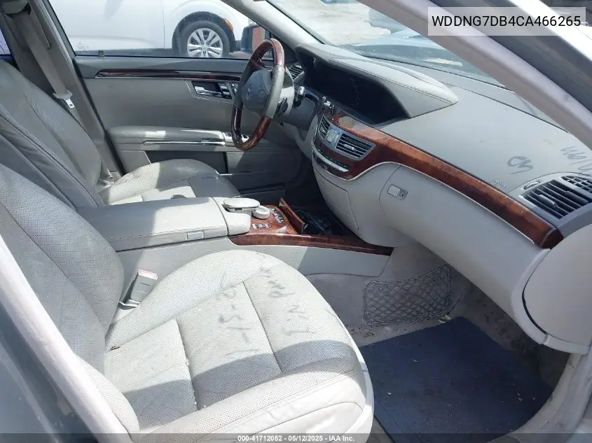 2012 Mercedes-Benz S 550 VIN: WDDNG7DB4CA466265 Lot: 41712052