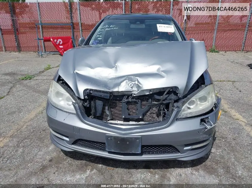 2012 Mercedes-Benz S 550 VIN: WDDNG7DB4CA466265 Lot: 41712052