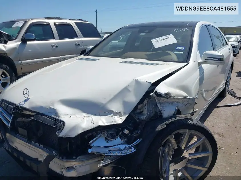 2012 Mercedes-Benz S 550 4Matic VIN: WDDNG9EB8CA481555 Lot: 42250902