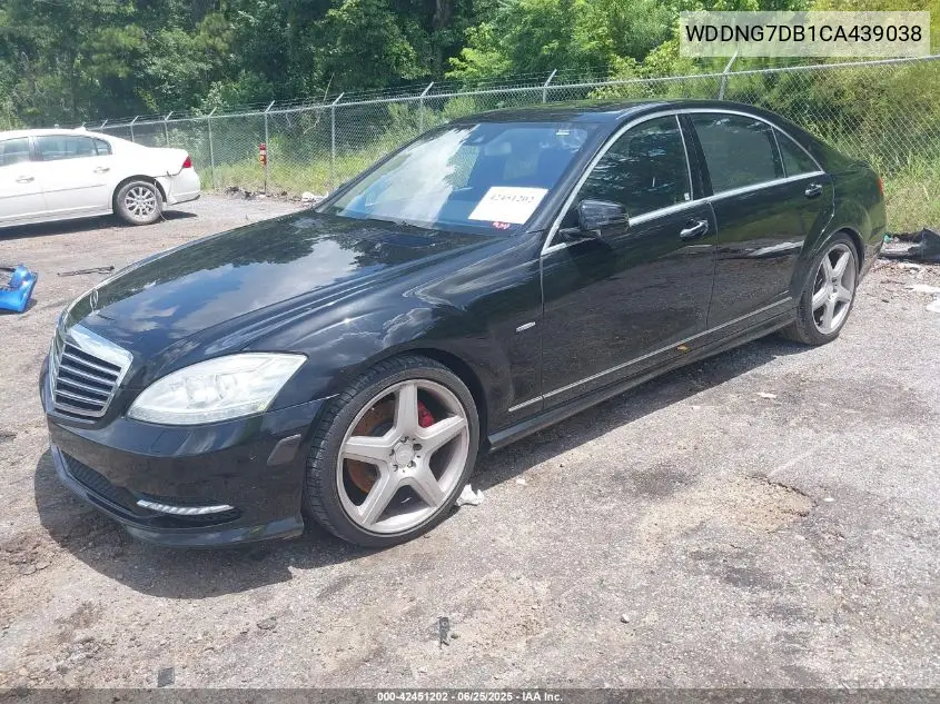 2012 Mercedes-Benz S 550 VIN: WDDNG7DB1CA439038 Lot: 42451202