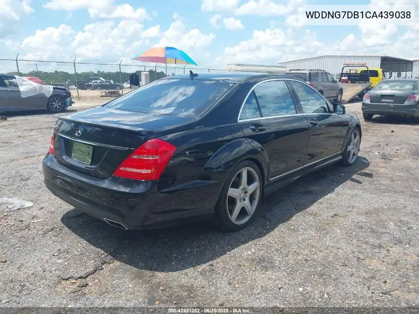 2012 Mercedes-Benz S 550 VIN: WDDNG7DB1CA439038 Lot: 42451202