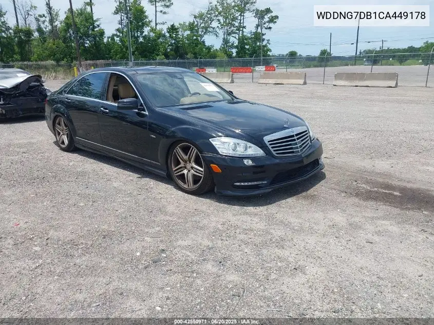 2012 Mercedes-Benz S 550 VIN: WDDNG7DB1CA449178 Lot: 42550971