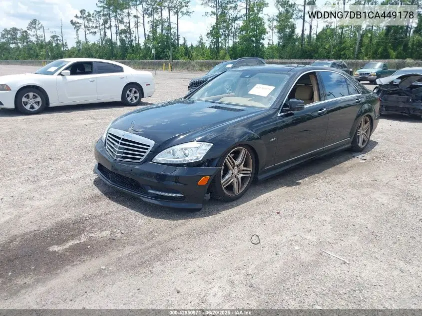 2012 Mercedes-Benz S 550 VIN: WDDNG7DB1CA449178 Lot: 42550971
