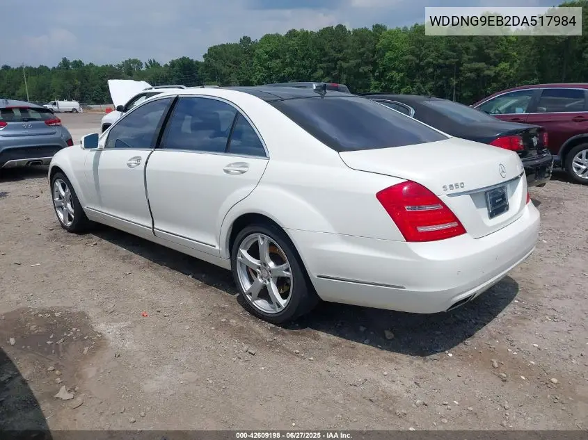 2013 Mercedes-Benz S 550 4Matic VIN: WDDNG9EB2DA517984 Lot: 42609198