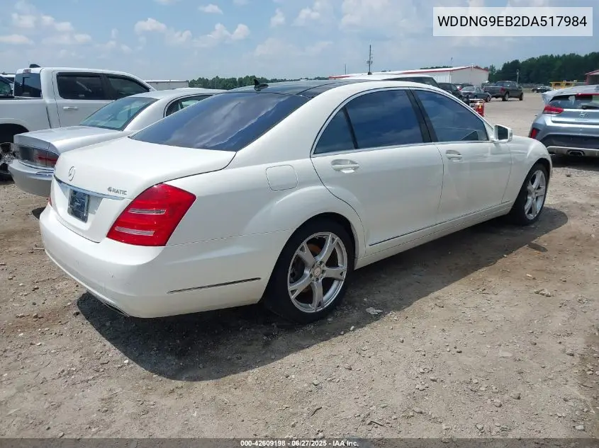 2013 Mercedes-Benz S 550 4Matic VIN: WDDNG9EB2DA517984 Lot: 42609198