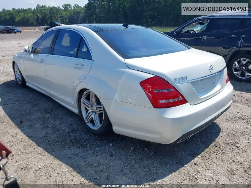 2013 Mercedes-Benz S 550 550 VIN: WDDNG7DB2DA516498 Lot: 42630881