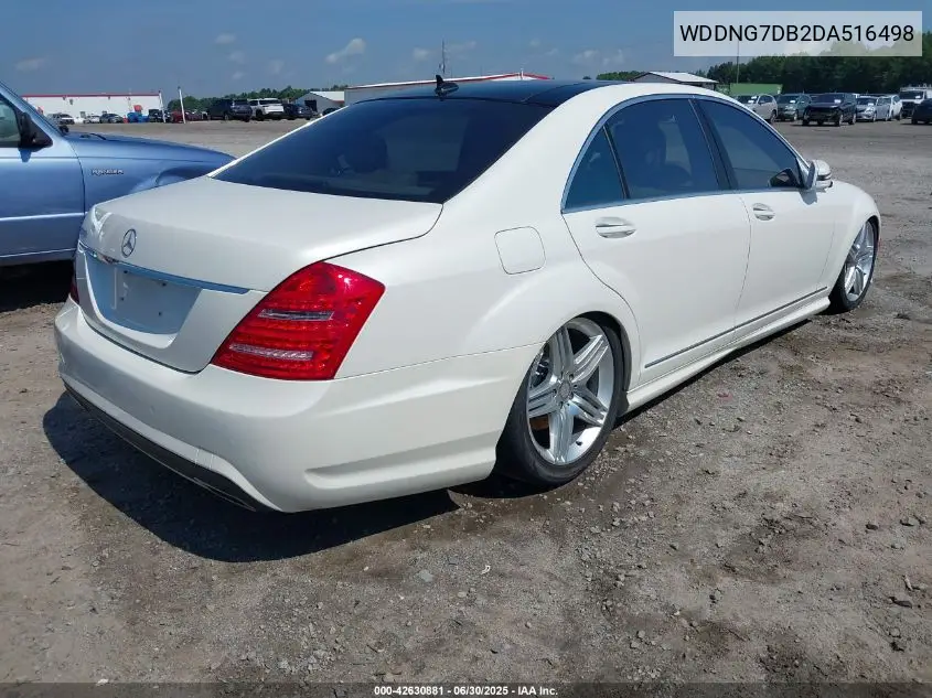 2013 Mercedes-Benz S 550 550 VIN: WDDNG7DB2DA516498 Lot: 42630881