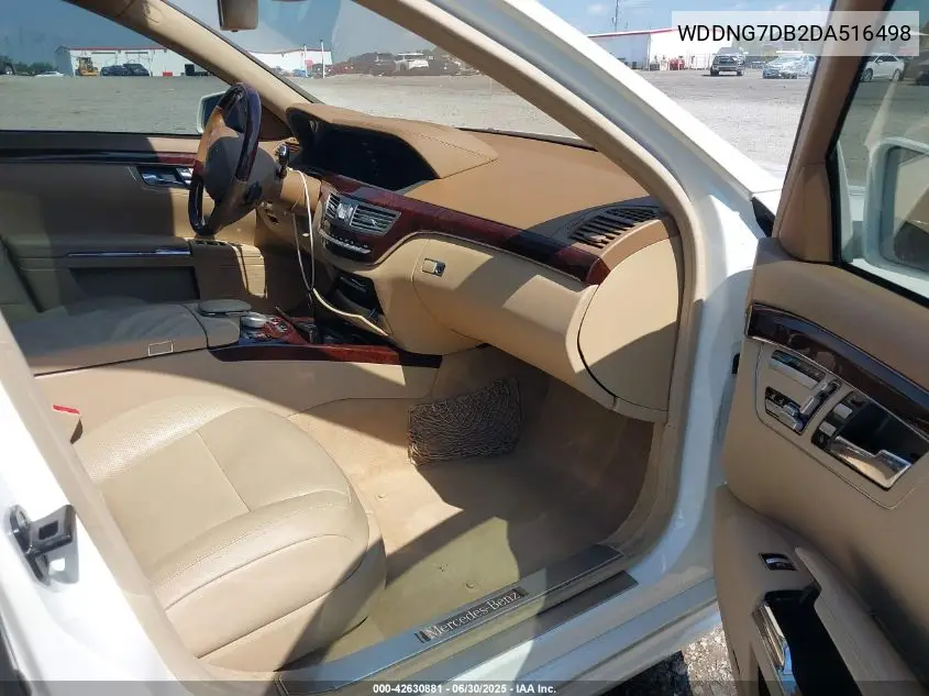 2013 Mercedes-Benz S 550 550 VIN: WDDNG7DB2DA516498 Lot: 42630881